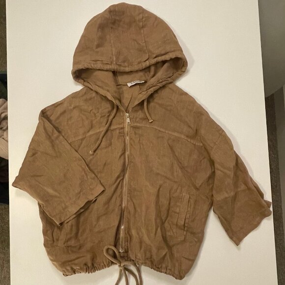 LIABELLA Linen Zip-up Hoodie - Picture 1 of 3